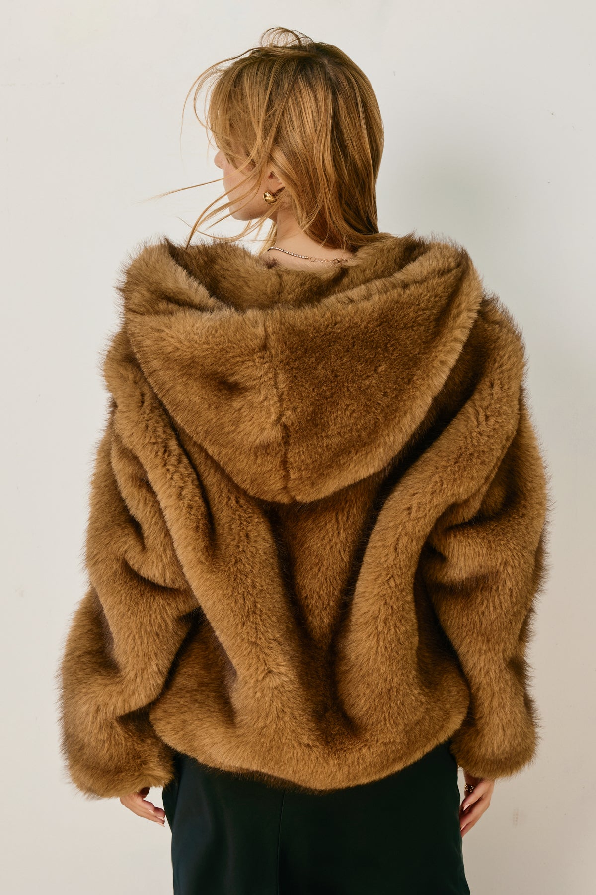Snow Angel Hooded Furry Jacket