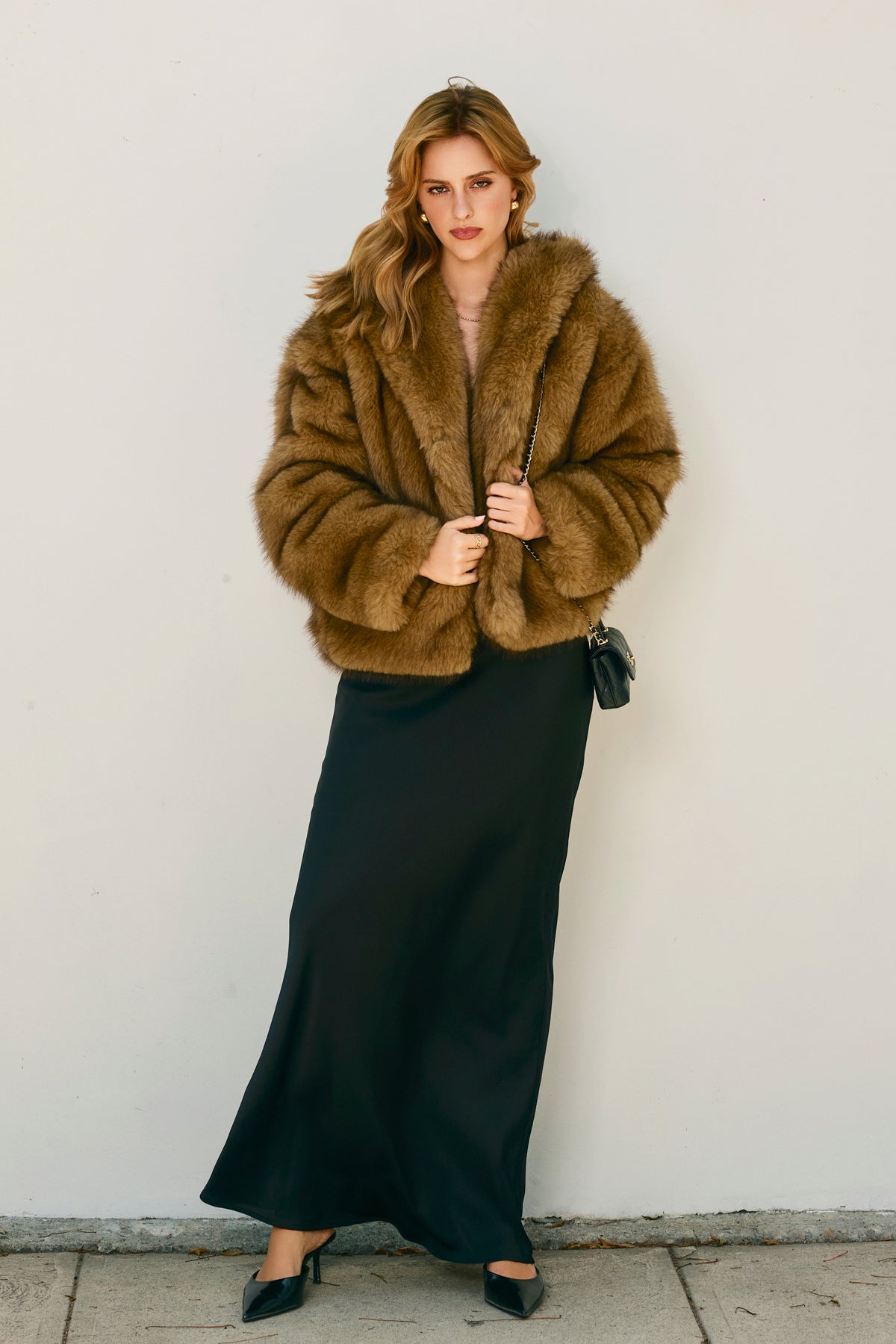 Snow Angel Hooded Furry Jacket