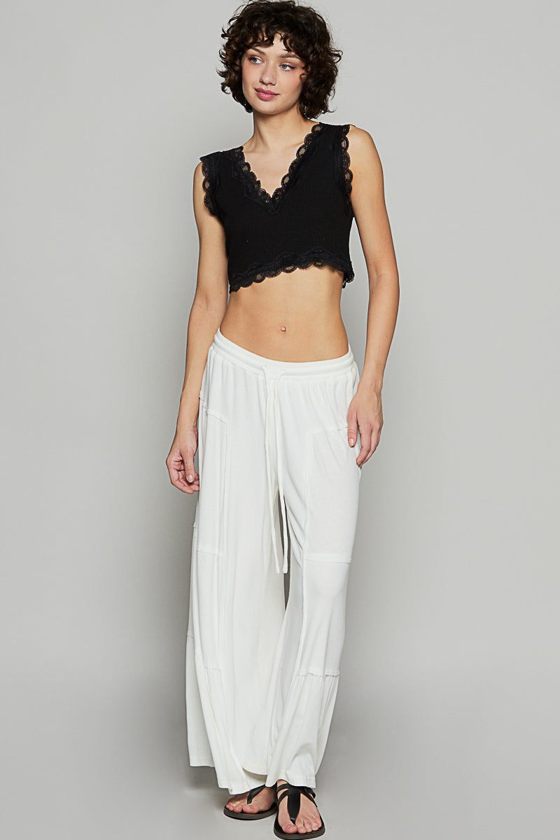 Loose Knit Wide Pants