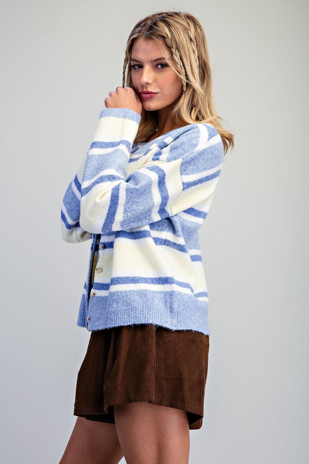 Cozy Striped Cardigan