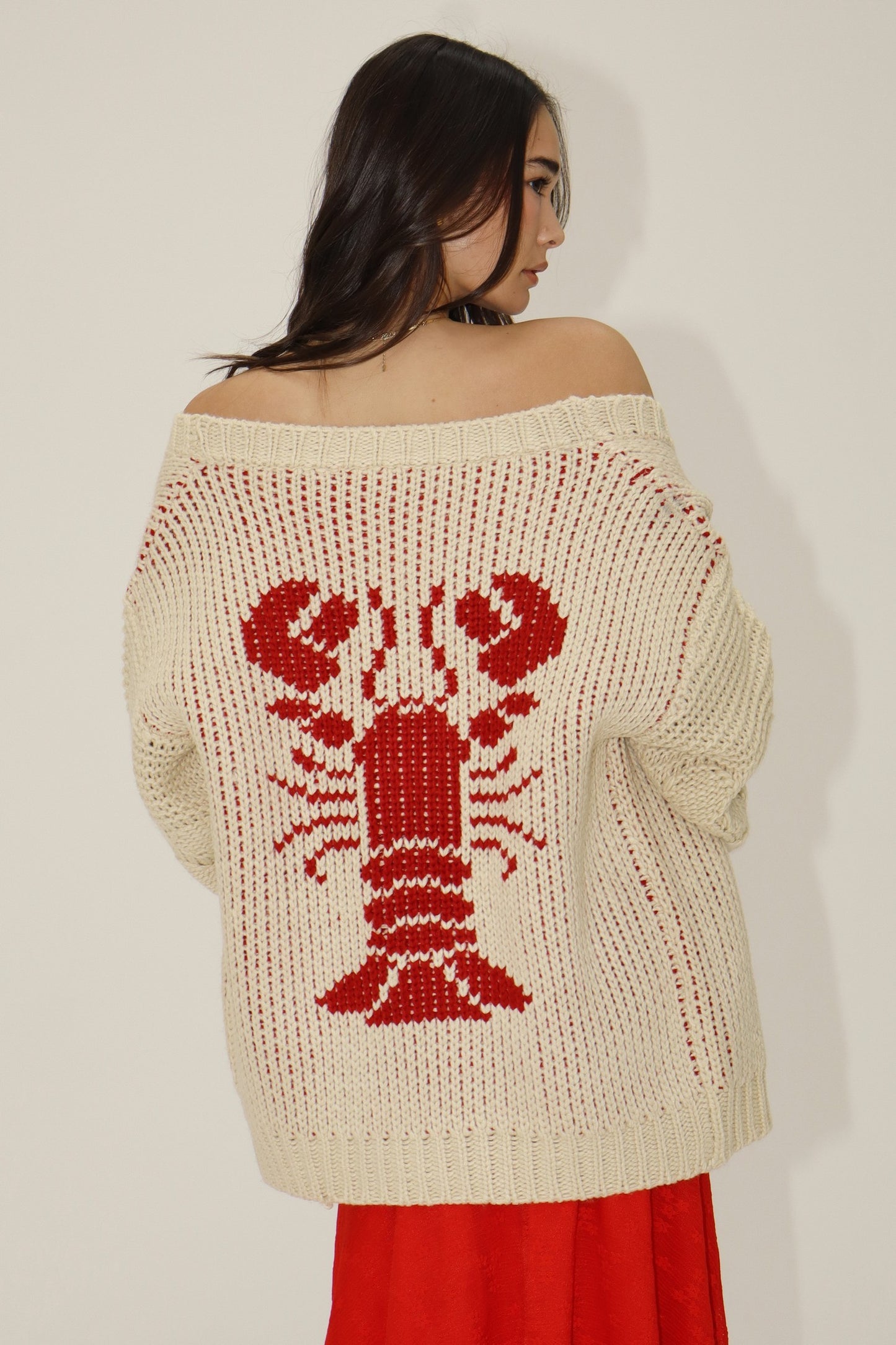 Lobster Heavy Sweater Cardigan