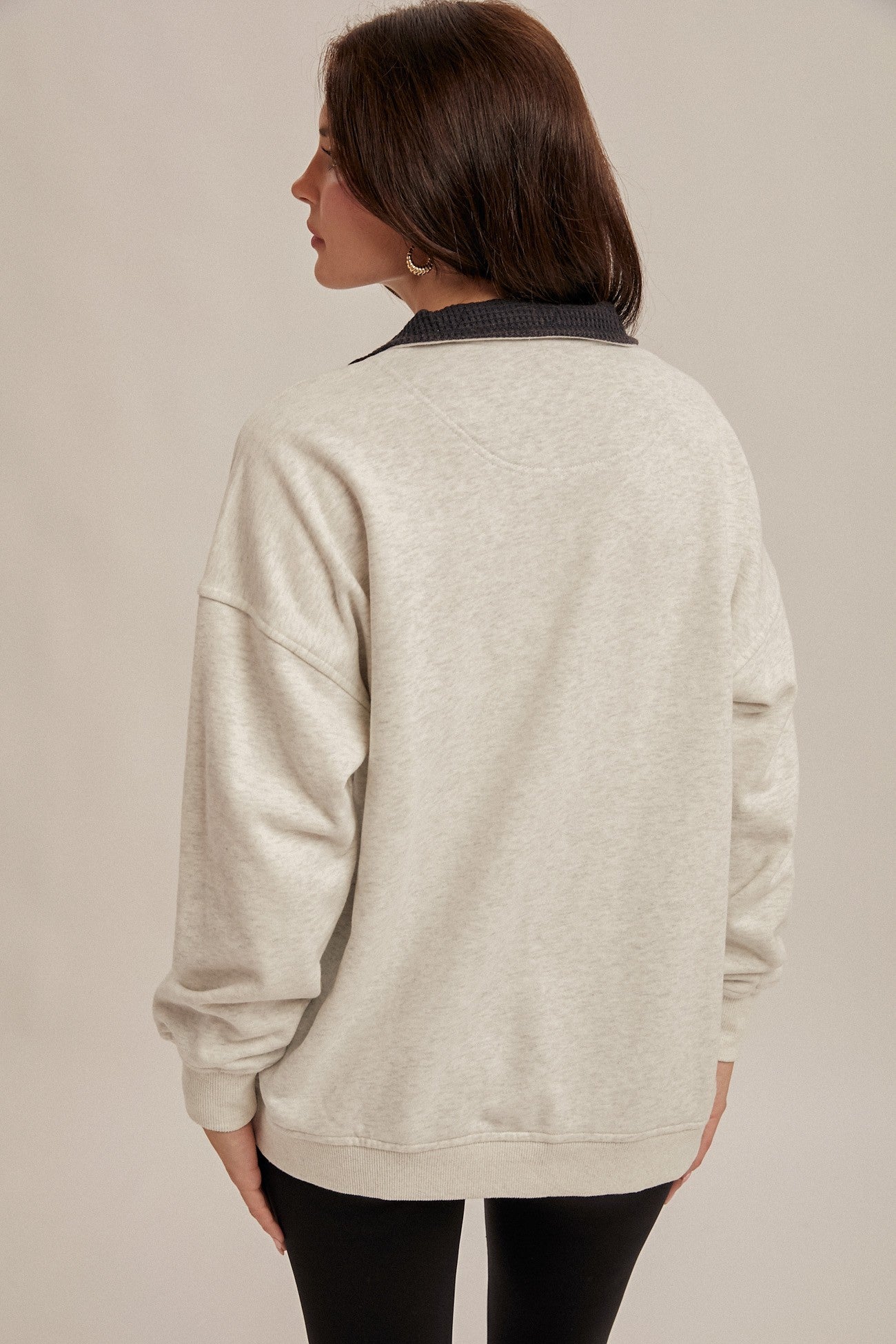 Thermal Contrast Snow Wash Sweatshirt