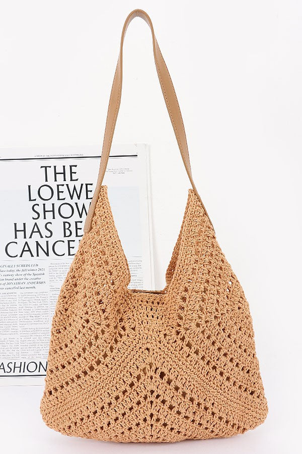 Crochet Shoulder Bag With Pouch