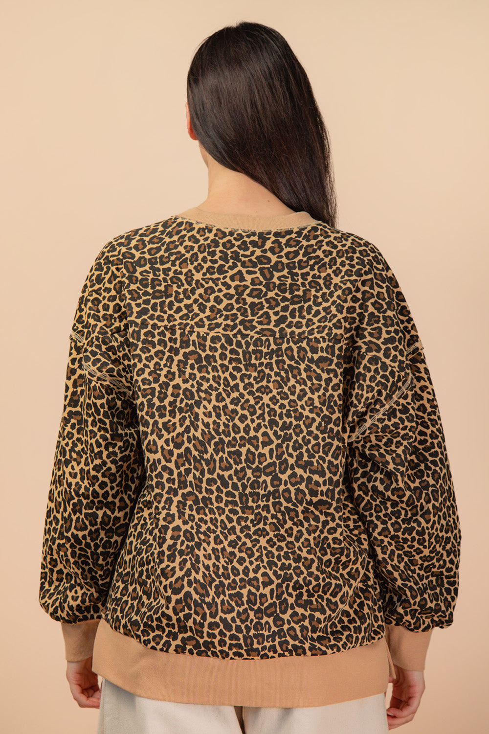 Printed Knit Casual Top