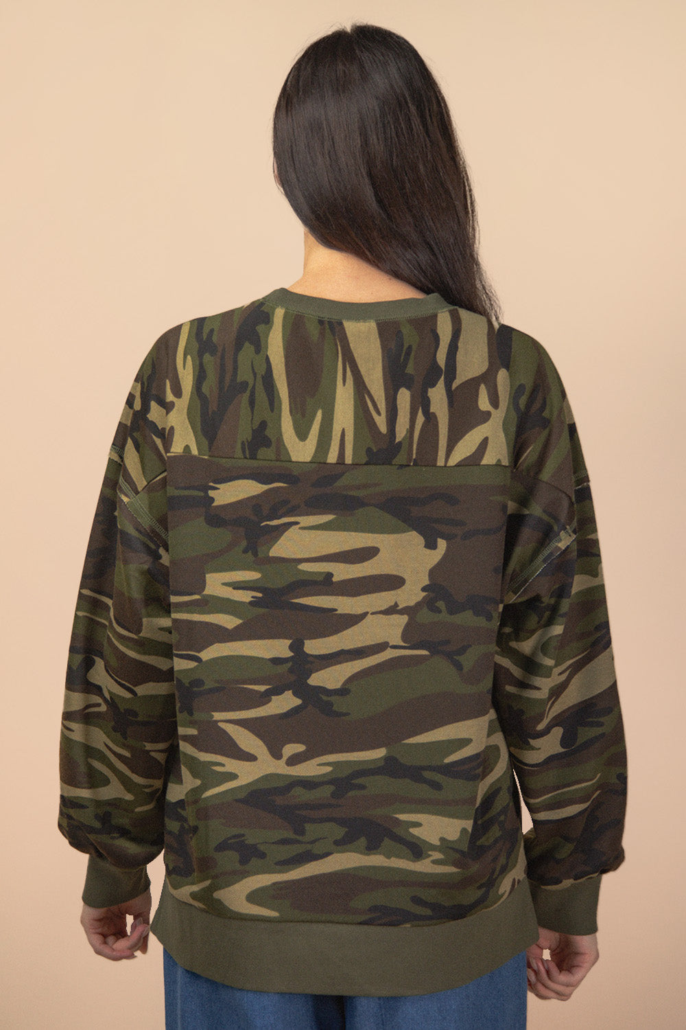 Printed Knit Casual Top