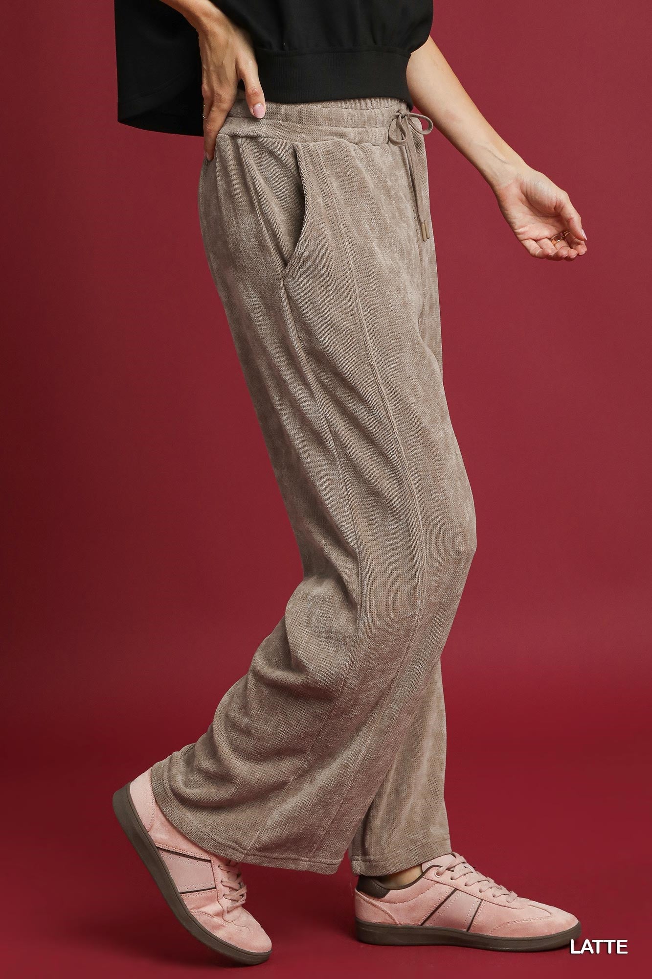 Wide Leg Drawstring Pants