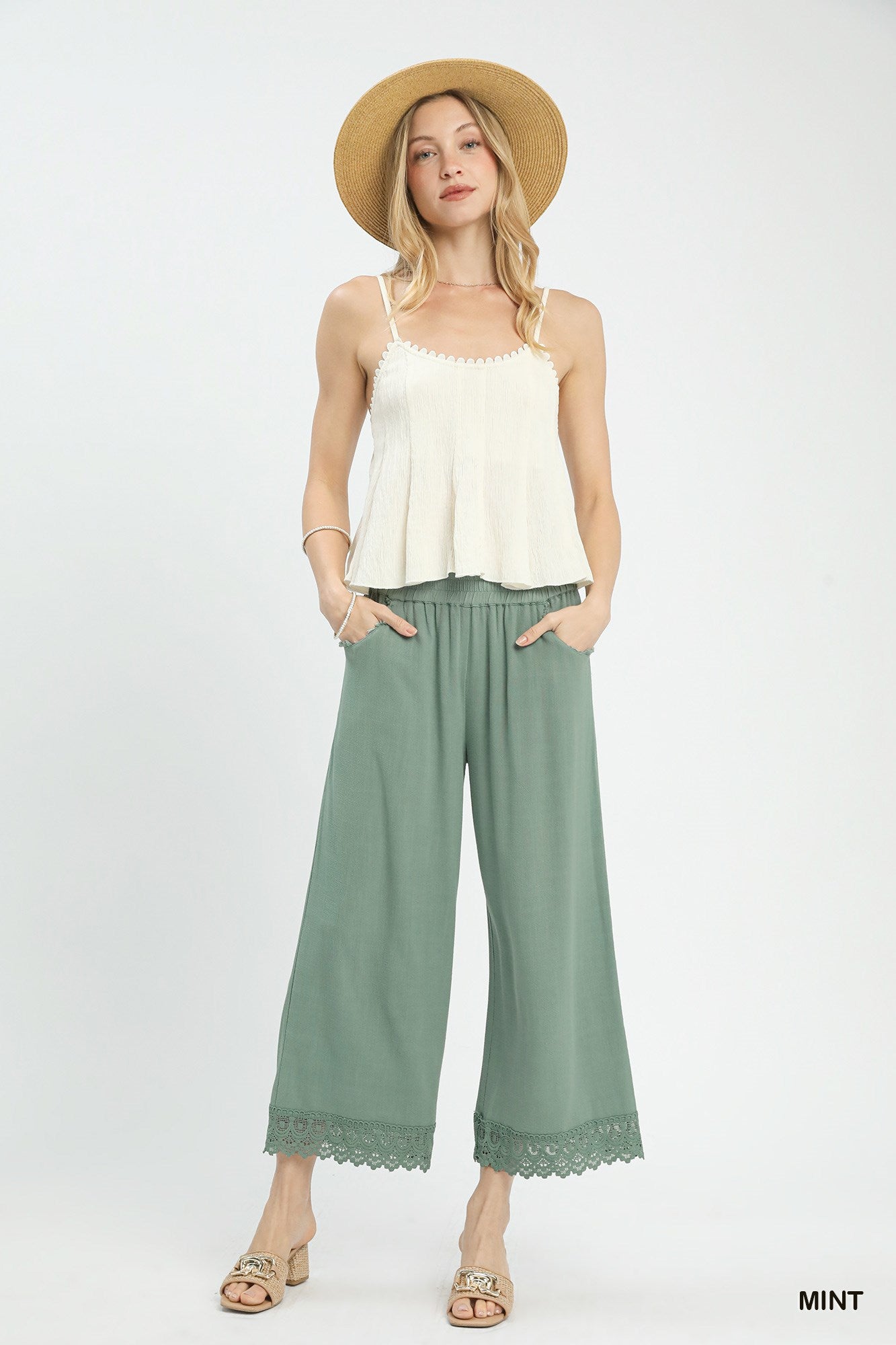 Linen Wide Leg Pants
