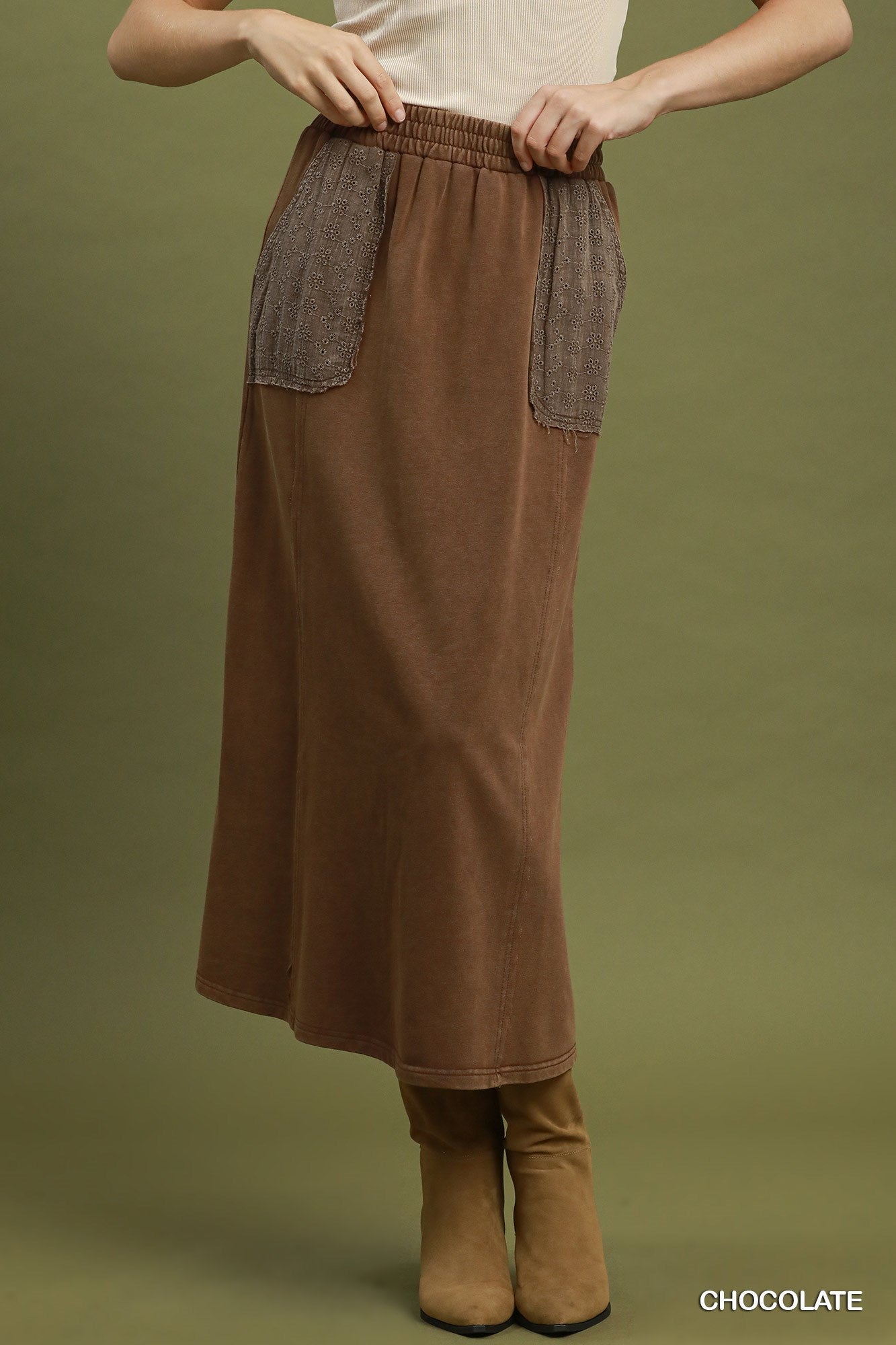 French Terry Maxi Skirt
