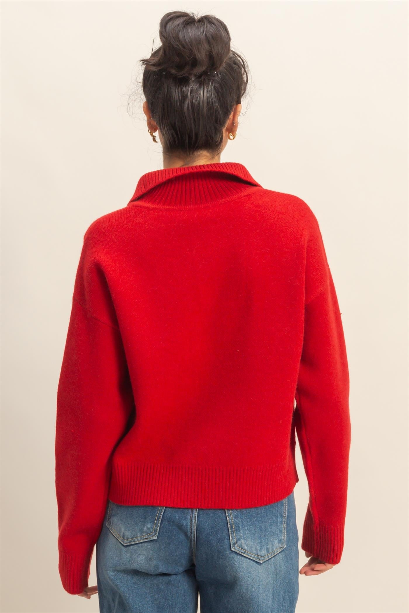 Half Zip Classic Sweater