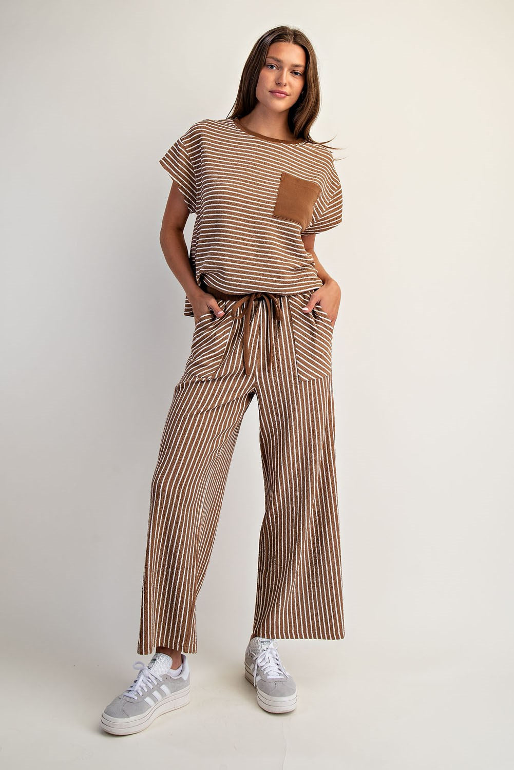 Striped Straight Leg Pants