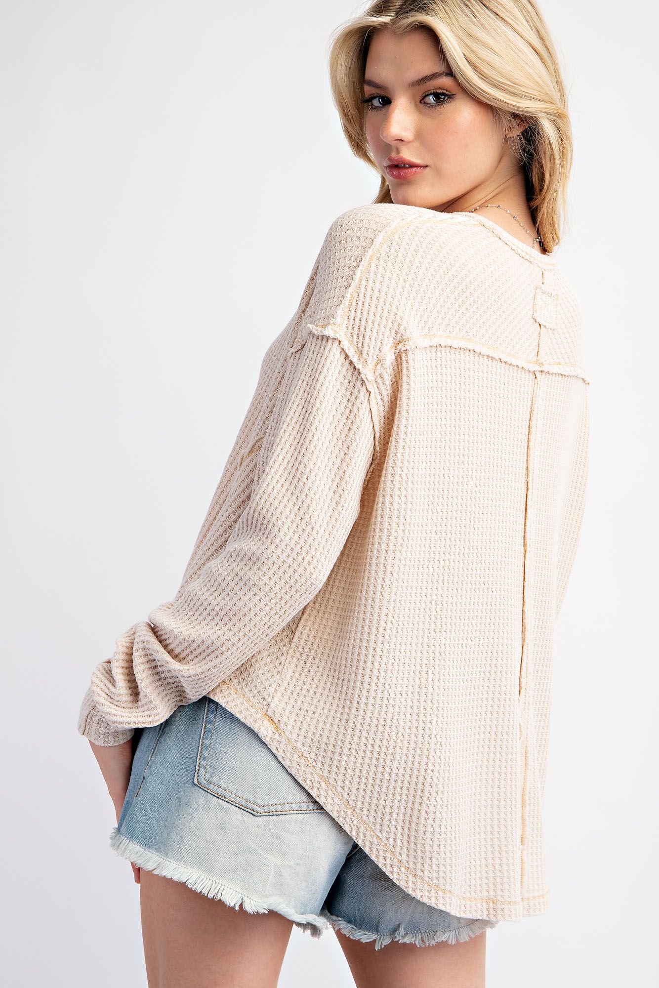 Thermal Knit Washed Top