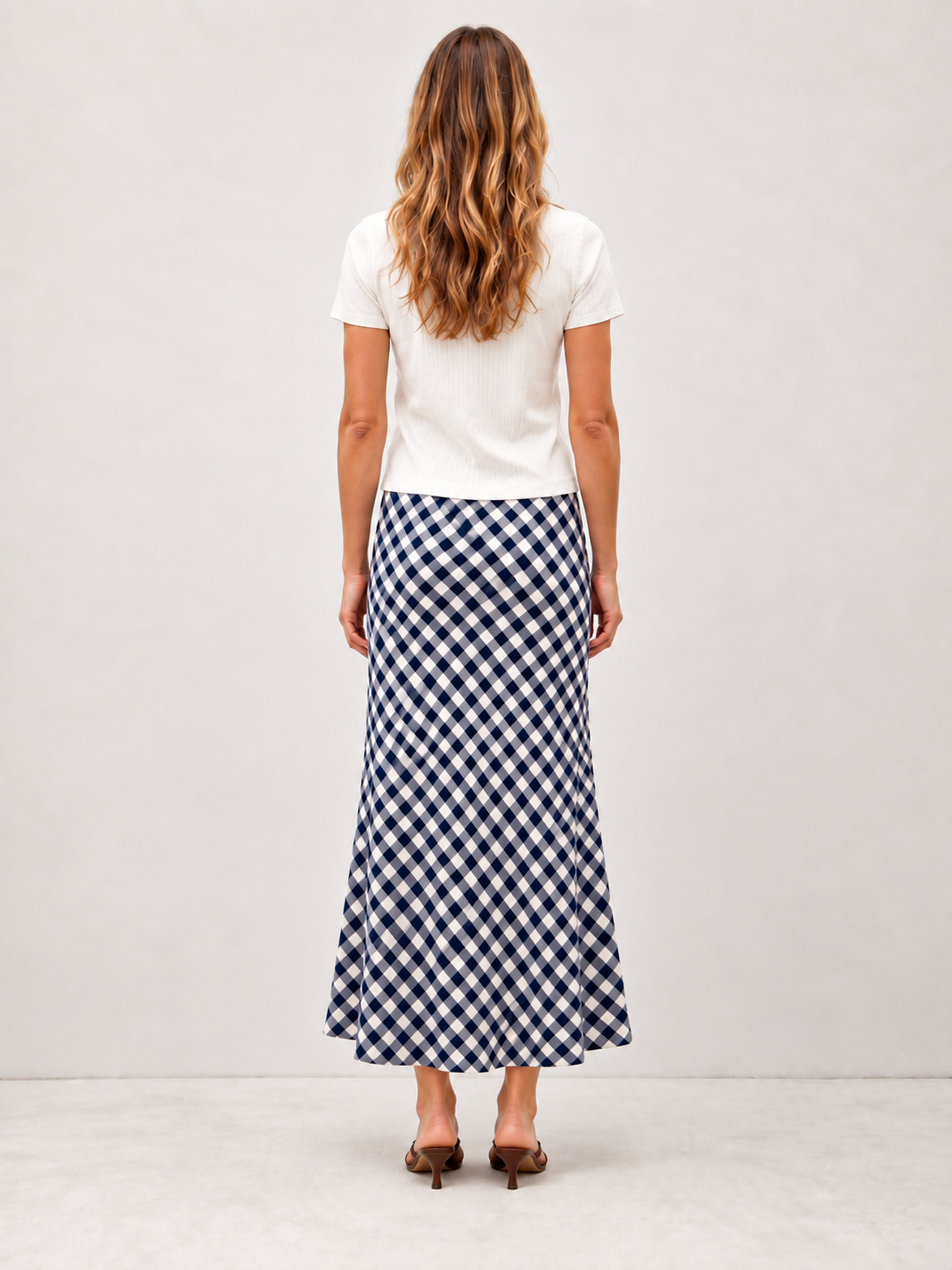 Gingham Maxi Skirt