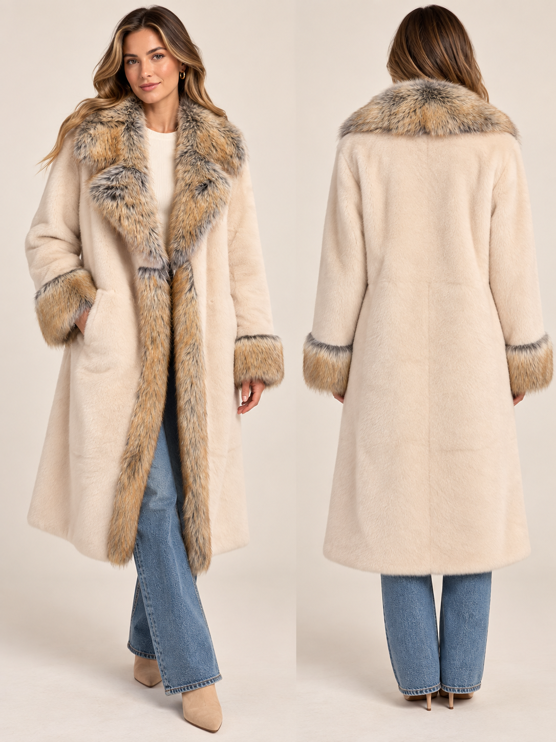 Fuzzy Long Body Coat
