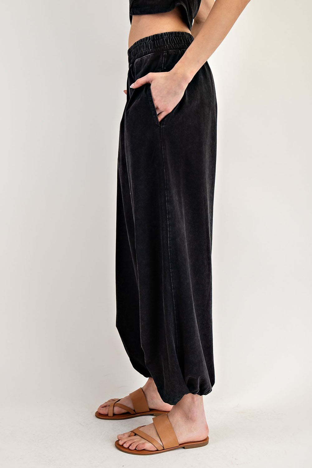 Solid Pocket Jogger Sweatpants