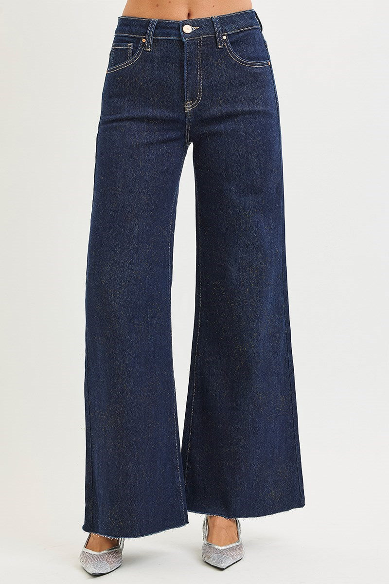 Tummy Control High Rise Lurex Palazzo Pants