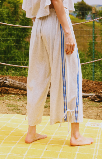 Side-Stripe Detail Side Bottom Sweatpants