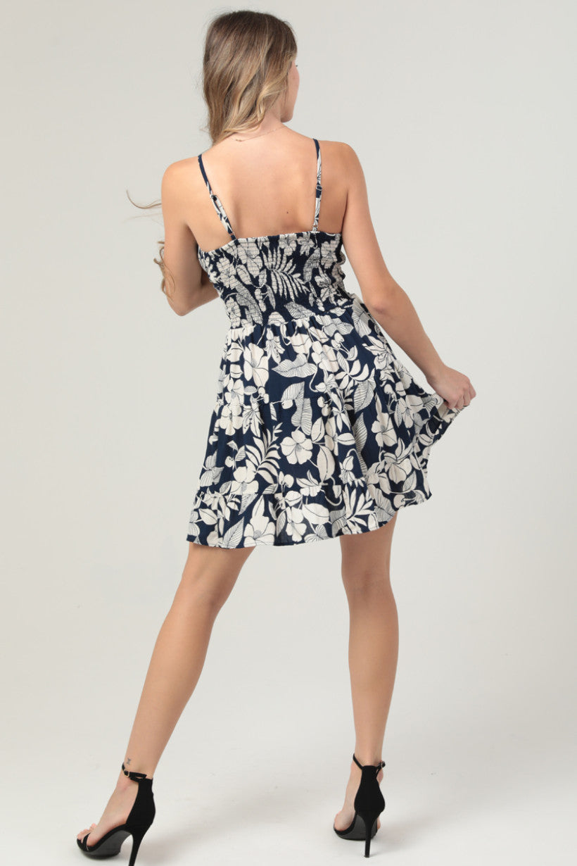 Peek A Boo Tiered Skirt Sundress w/ Lurex