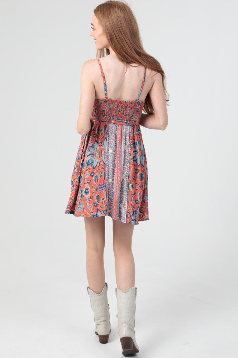 Spaghetti Strap Dress w/ Tie