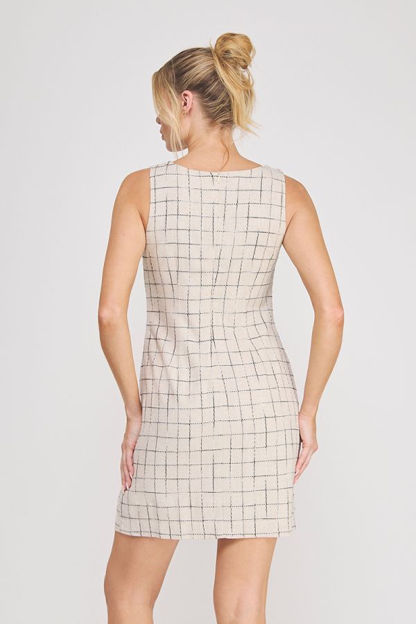 Harbor Check Shift Dress