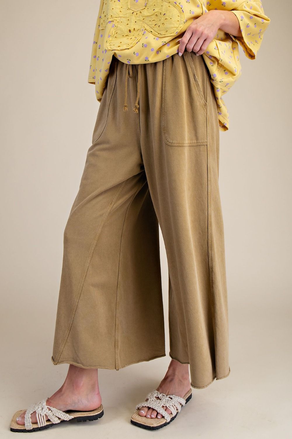 Mineral Washed Terry Knit Sweatpants