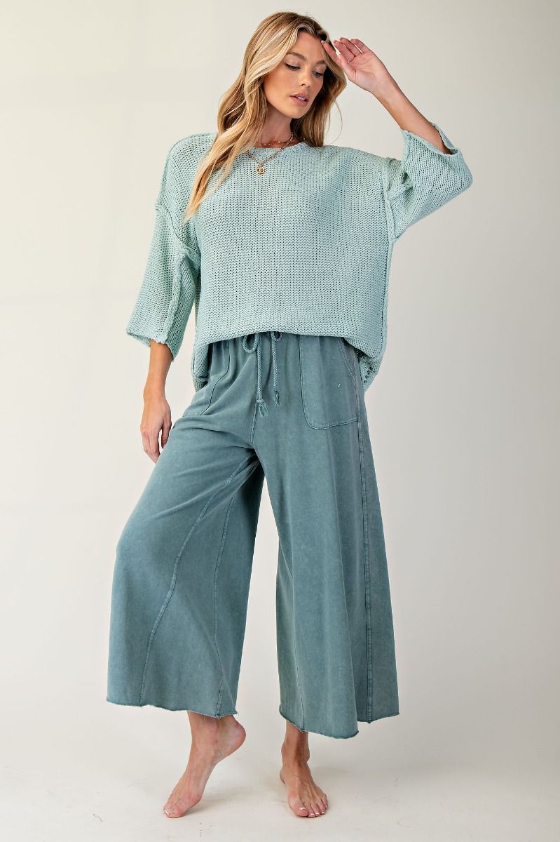 Half Sleeve Knitted Boxy Sweater