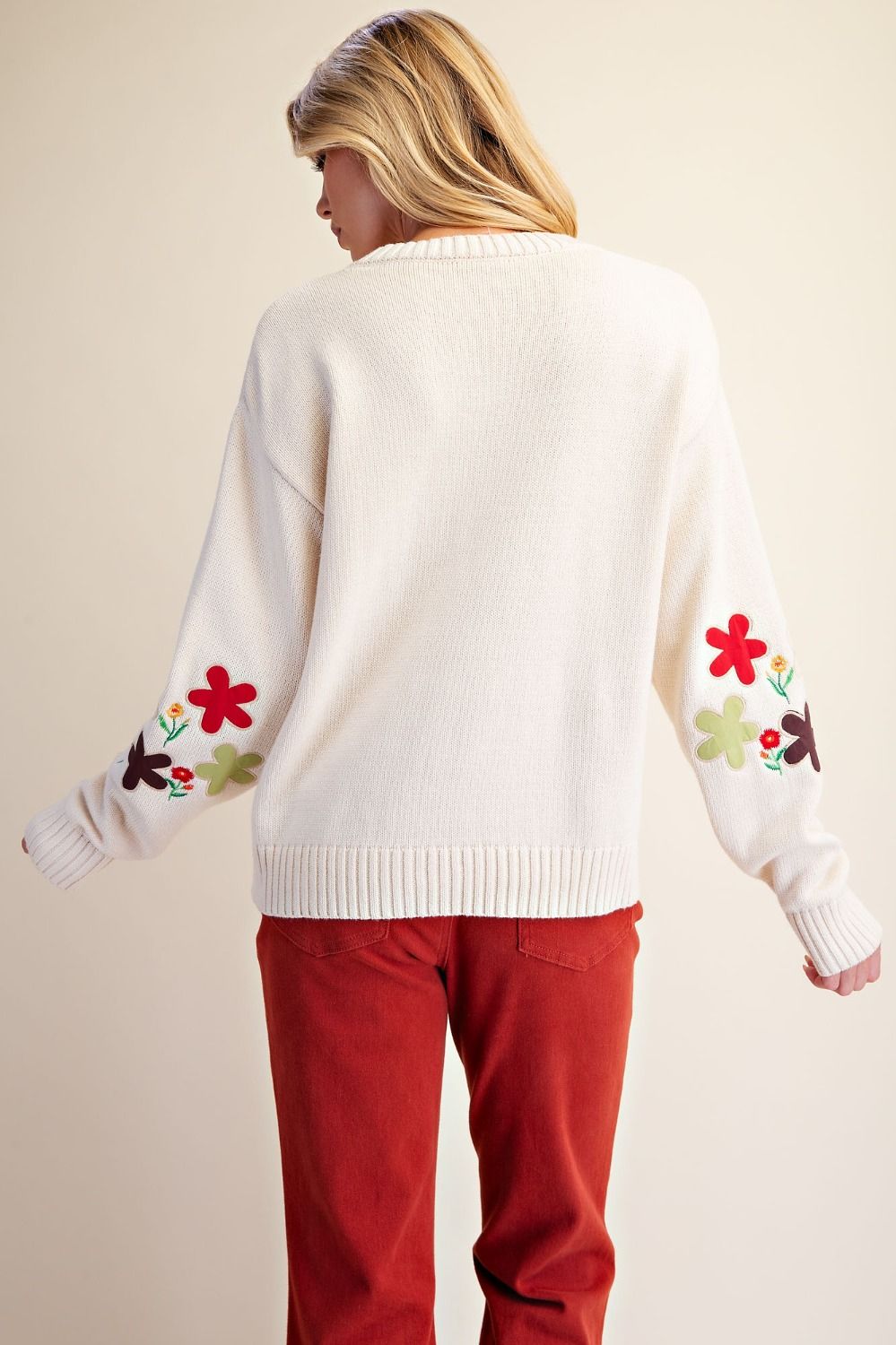 Country House Patch Sweater Cardigan