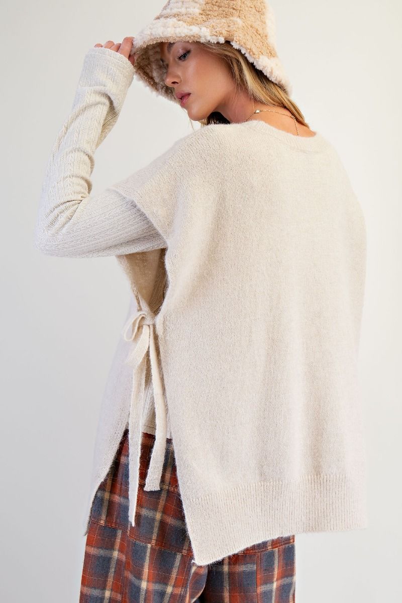 Teddy Bear Front Knitted Sweater Vest