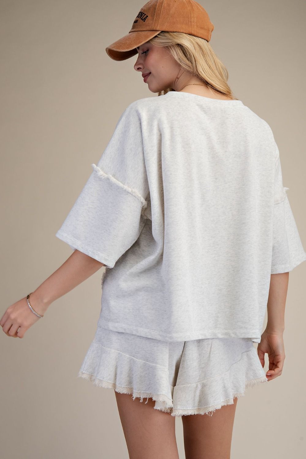 Washed Terry Boxy Top