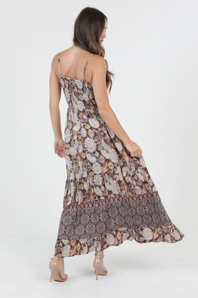 Peekaboo Tiered Maxi Dress