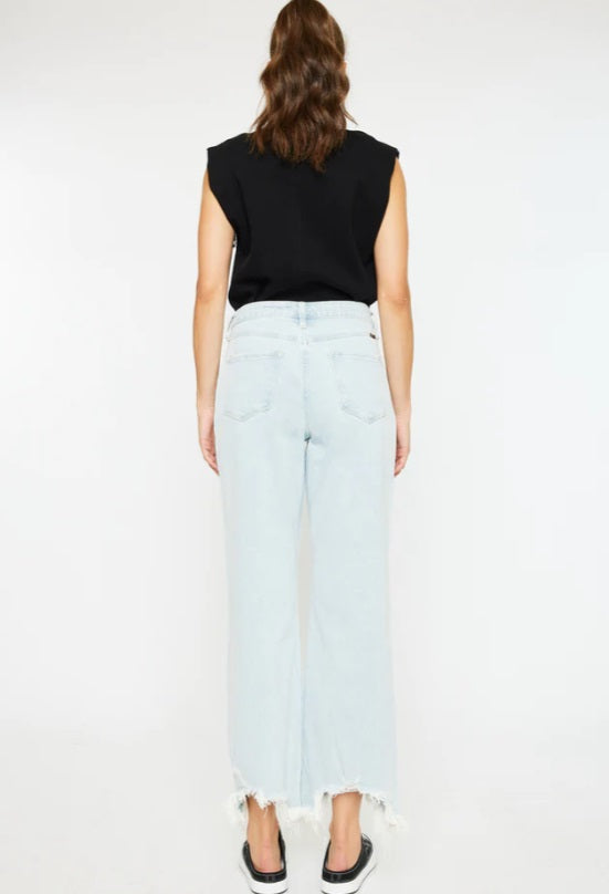 Isadora High Rise Slim Wide Leg Jeans