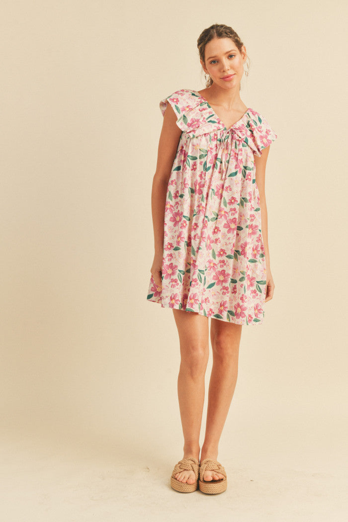 Flutter Sleeve Baby Doll Dress
