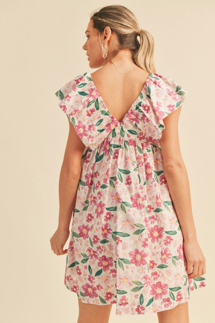 Flutter Sleeve Baby Doll Dress