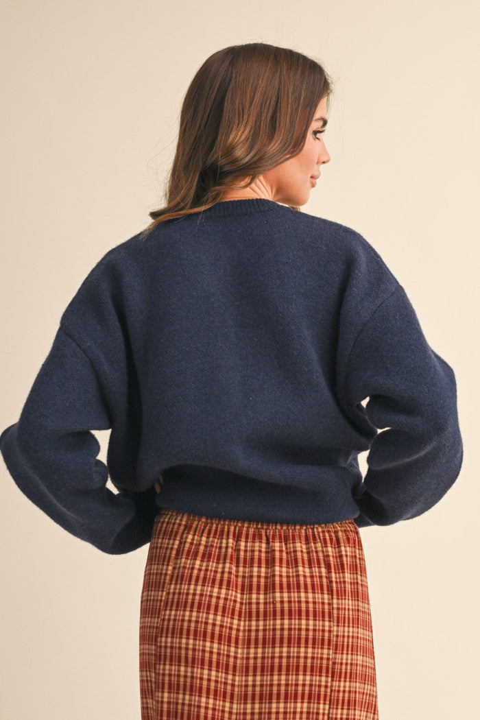 Dog Knit Sweater Cardigan
