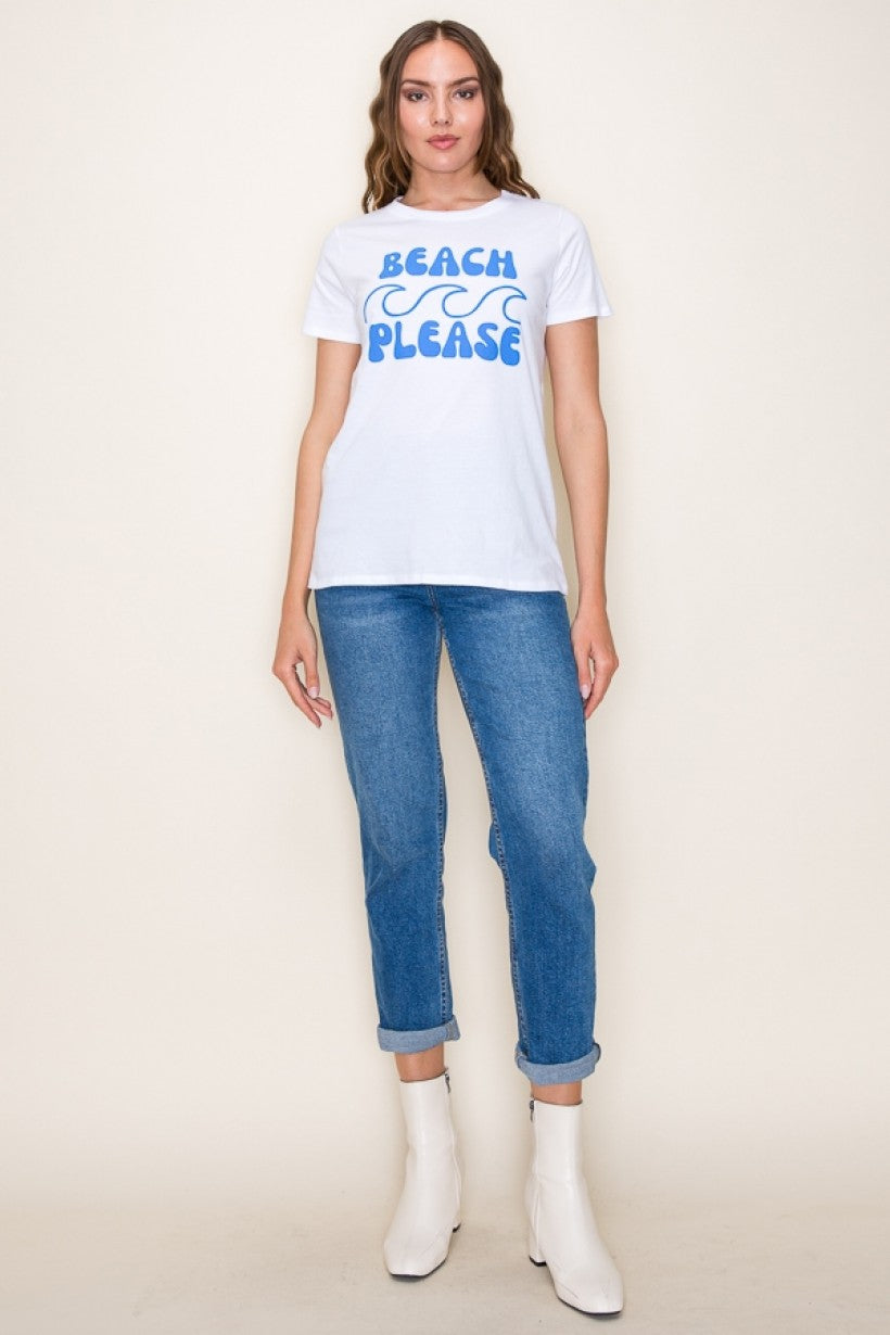 "Beach Please" Graphic Top
