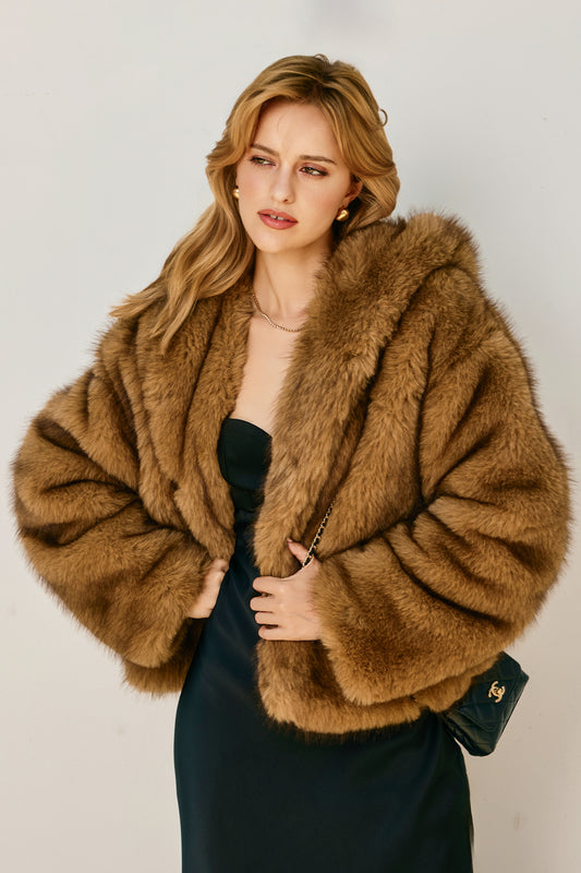 Snow Angel Hooded Furry Jacket