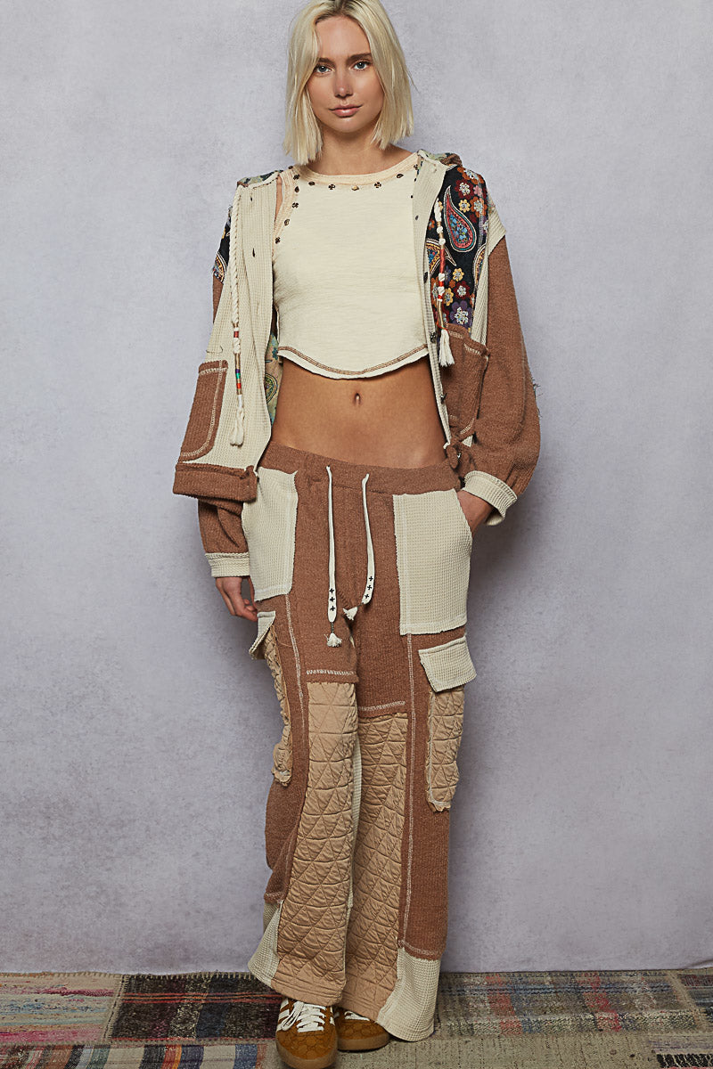 Relaxed Fit Placket Hoodie