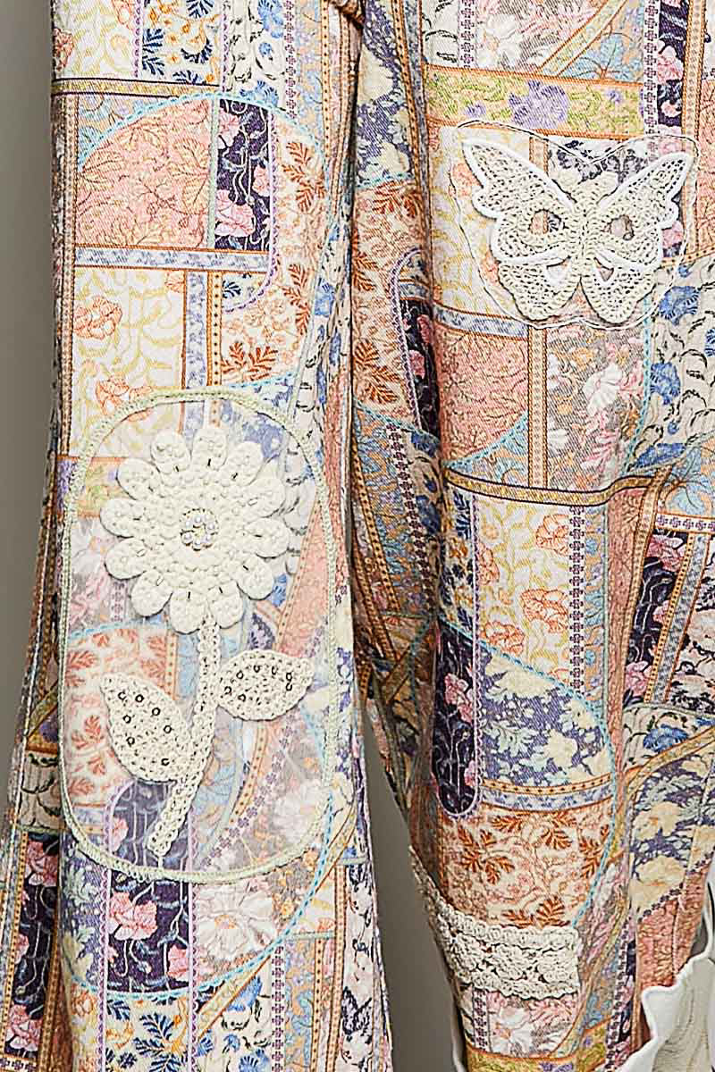 Wildflower Pearl Patchwork Overalls