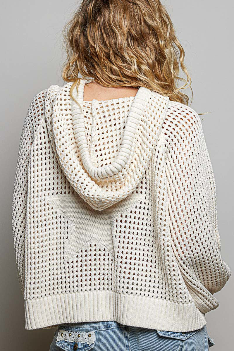 Balloon Sleeve Raglan Regular Fit Hoodie Sweater Top