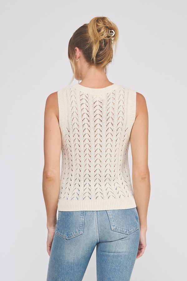 Pointelle Sweater Vest