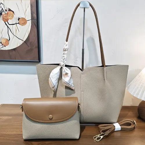 2-in-1 Tote W/Crossbody Bag