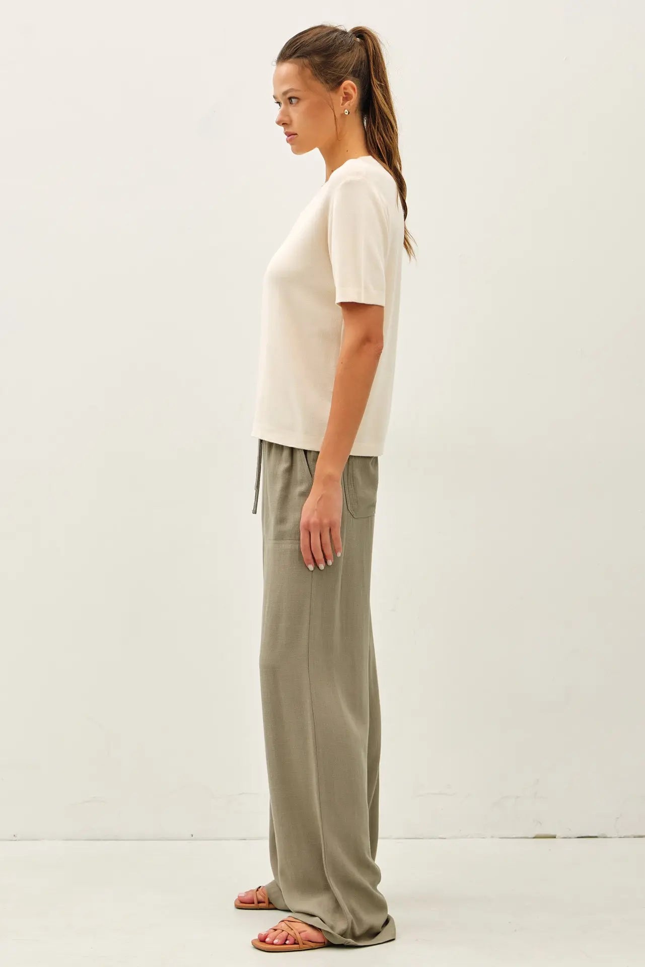 Cashmere Blended Short Sleeve Sweater