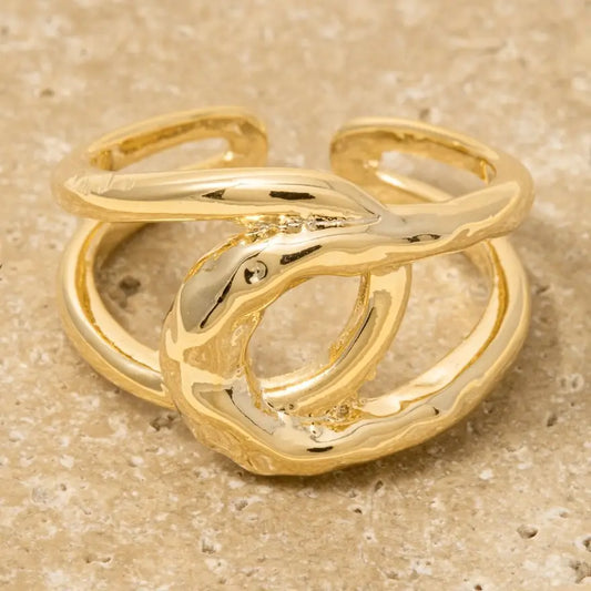 Layered Loop Open Band Ring