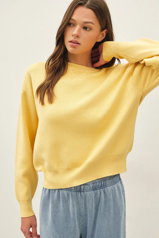 Boyfriend Fit Pullover Sweater