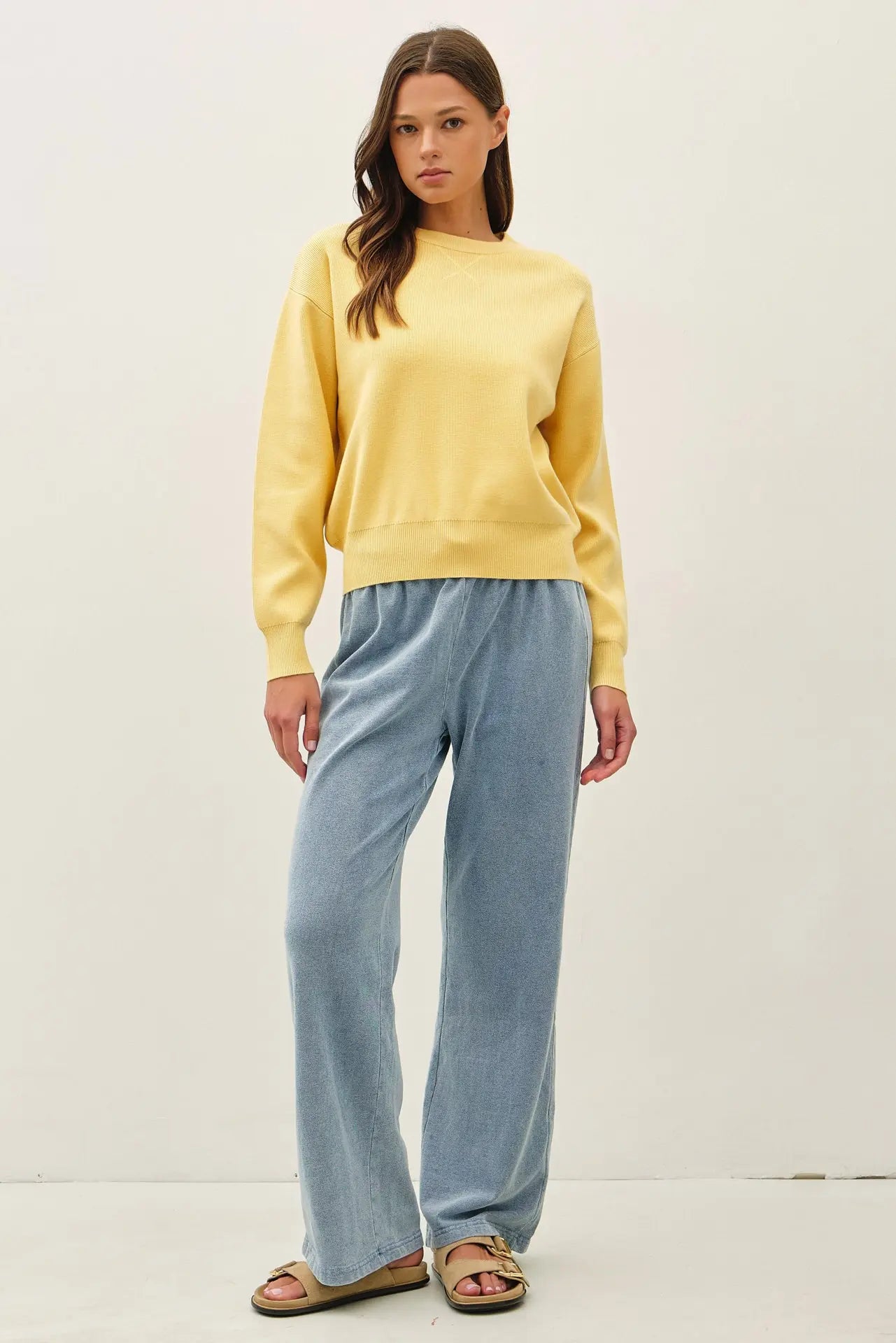 Boyfriend Fit Pullover Sweater