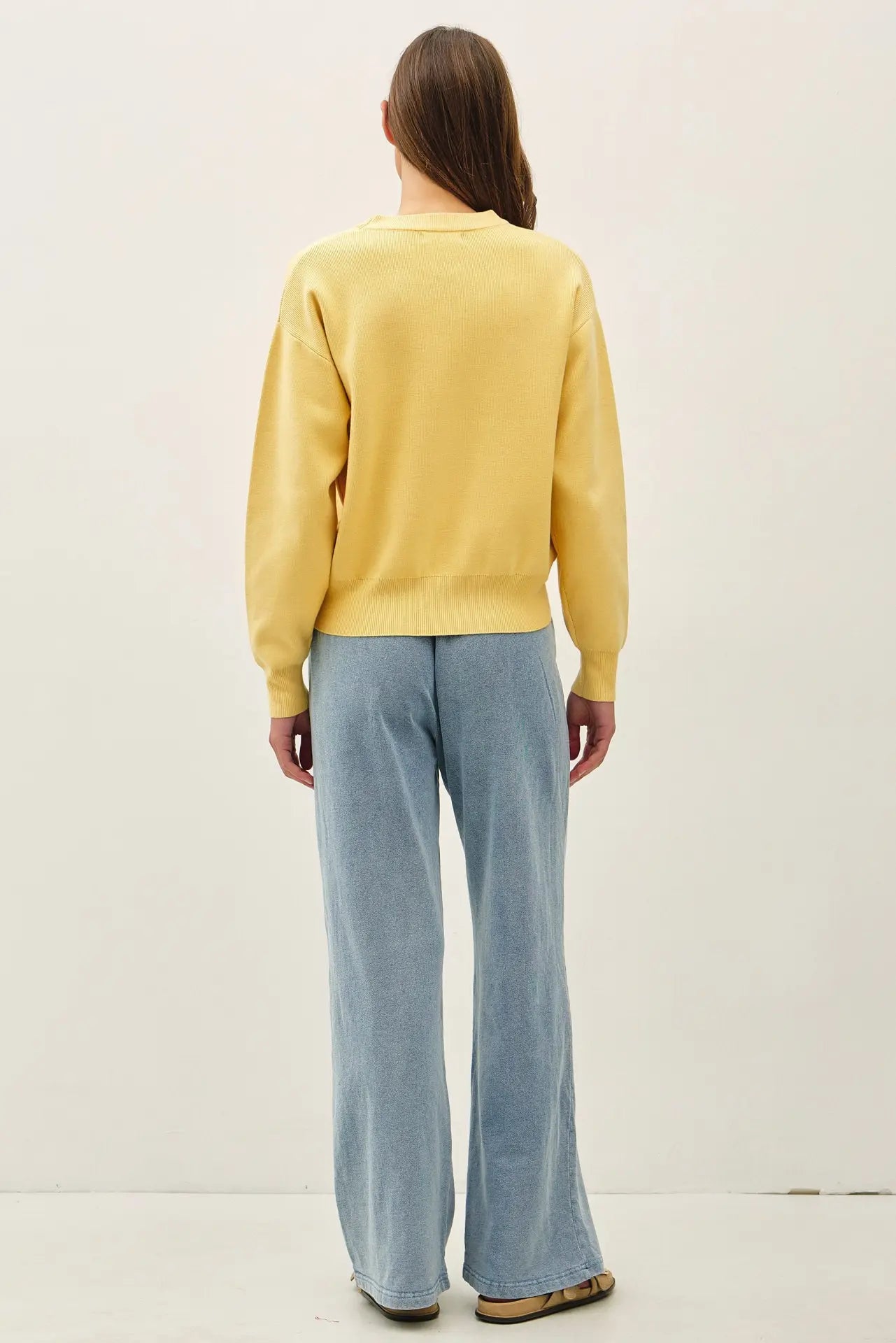 Boyfriend Fit Pullover Sweater