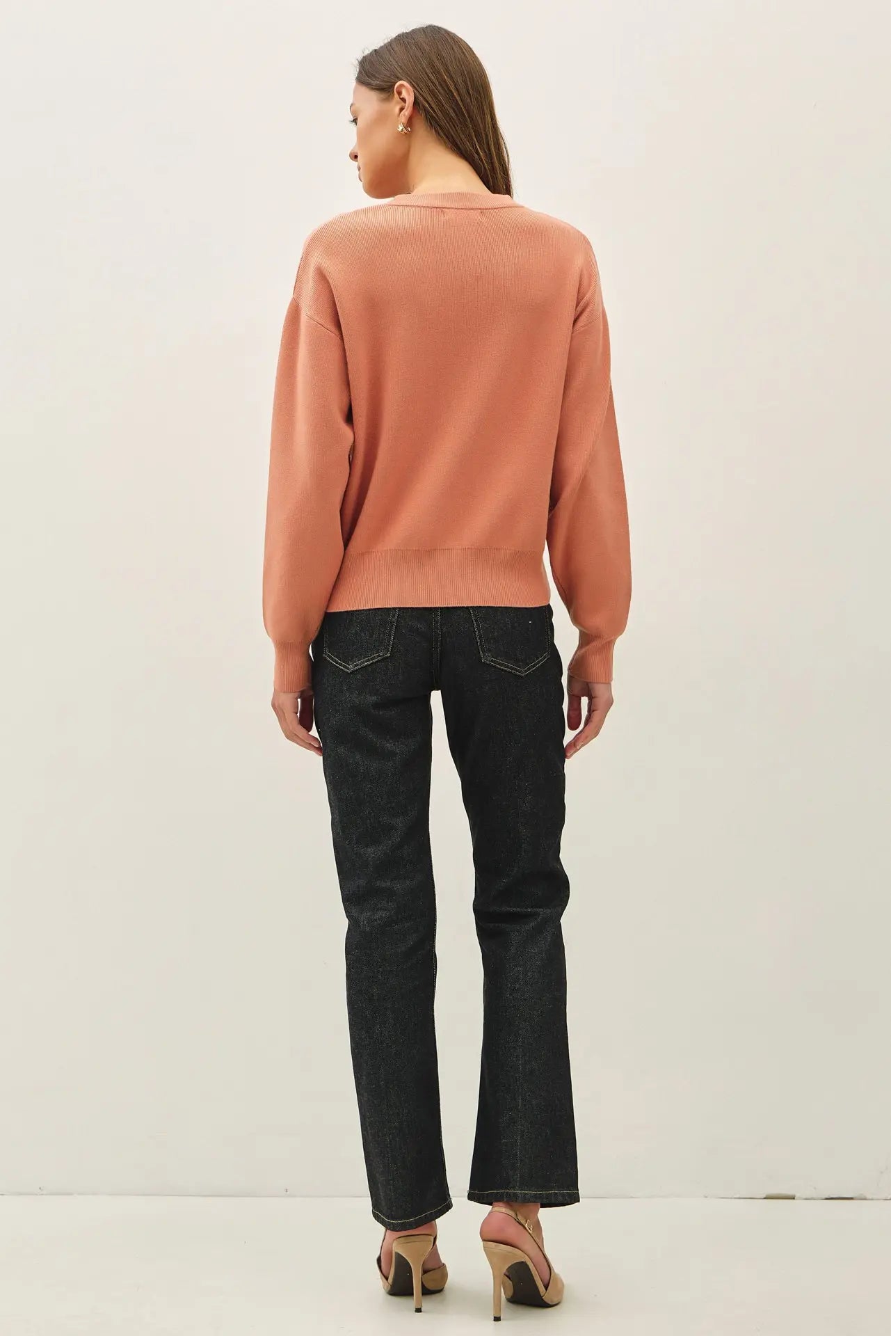 Boyfriend Fit Pullover Sweater