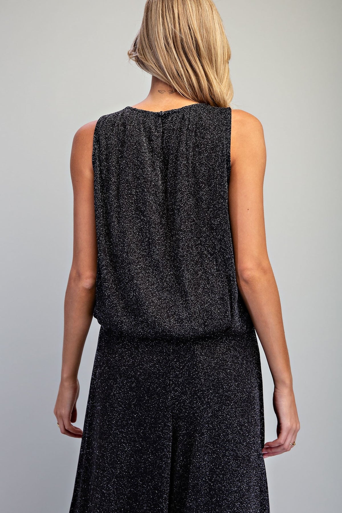 Metallic Sleeveless Top