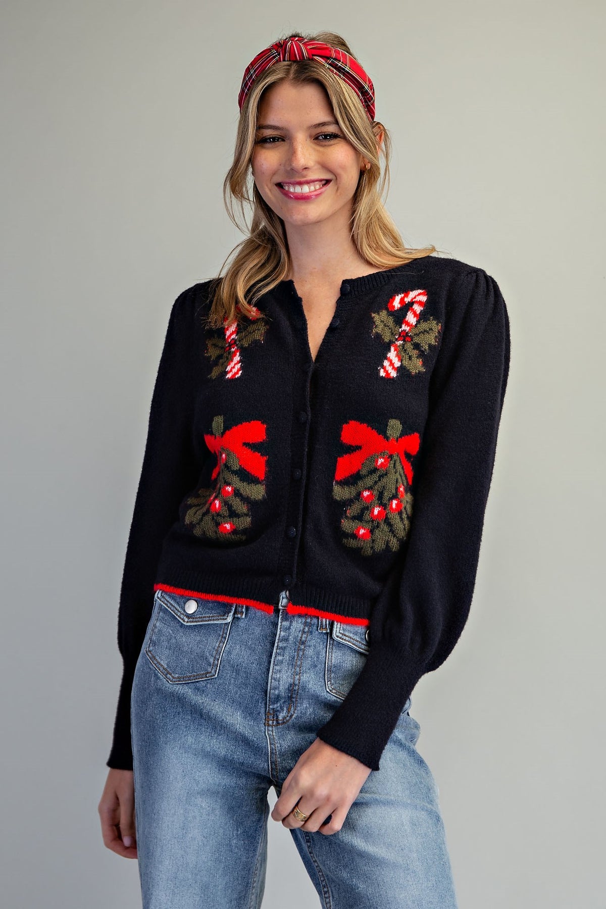 Holiday Mistletoe Cardigan