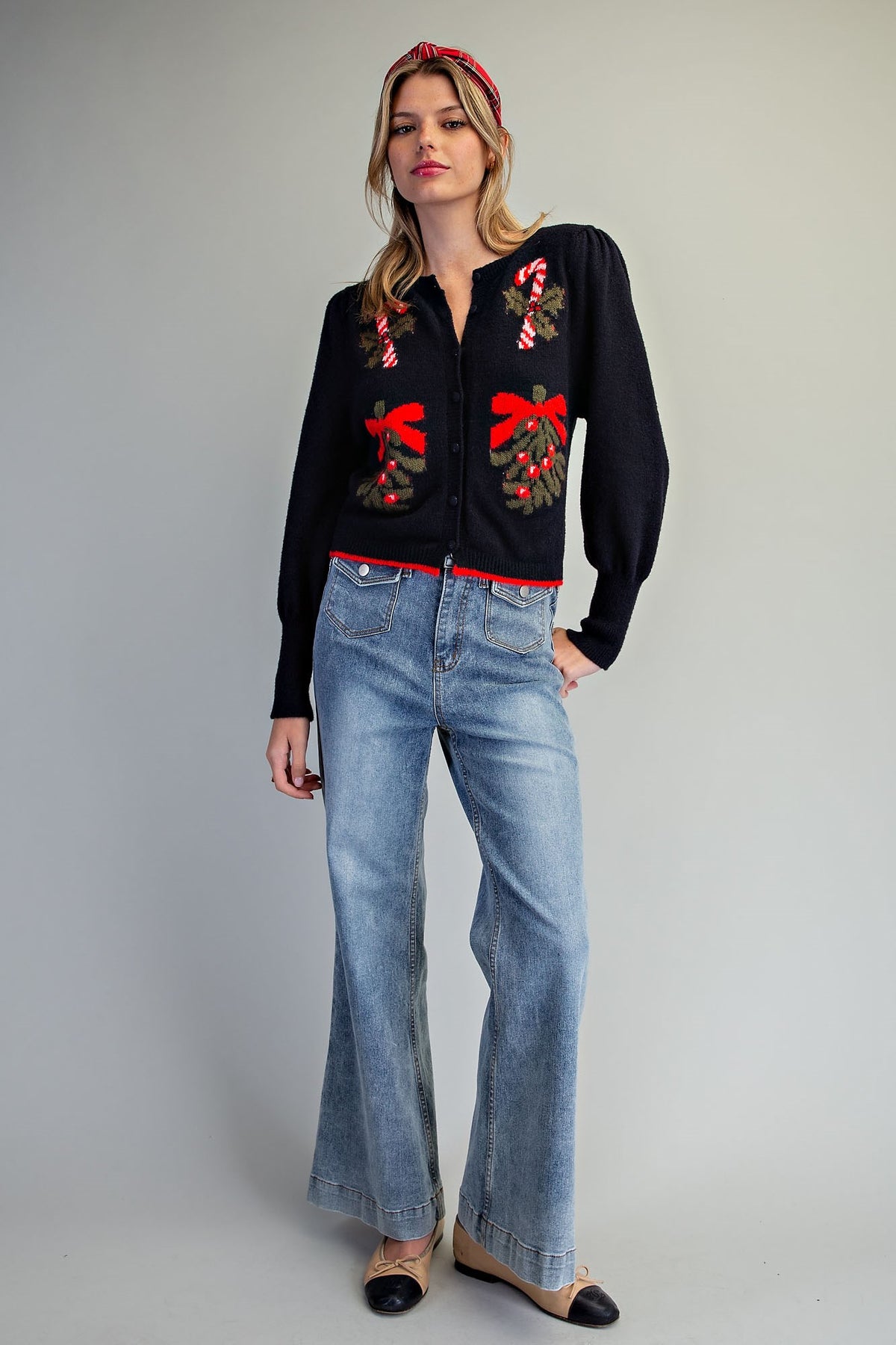 Holiday Mistletoe Cardigan