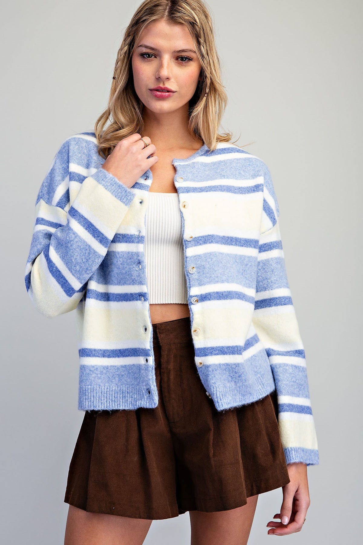 Cozy Striped Cardigan